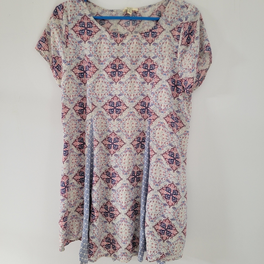 Kori America Multicolor Patterned Dress Medium